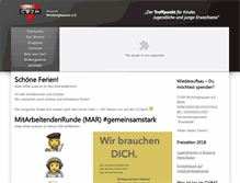 Tablet Screenshot of cvjm-wichlinghausen.de